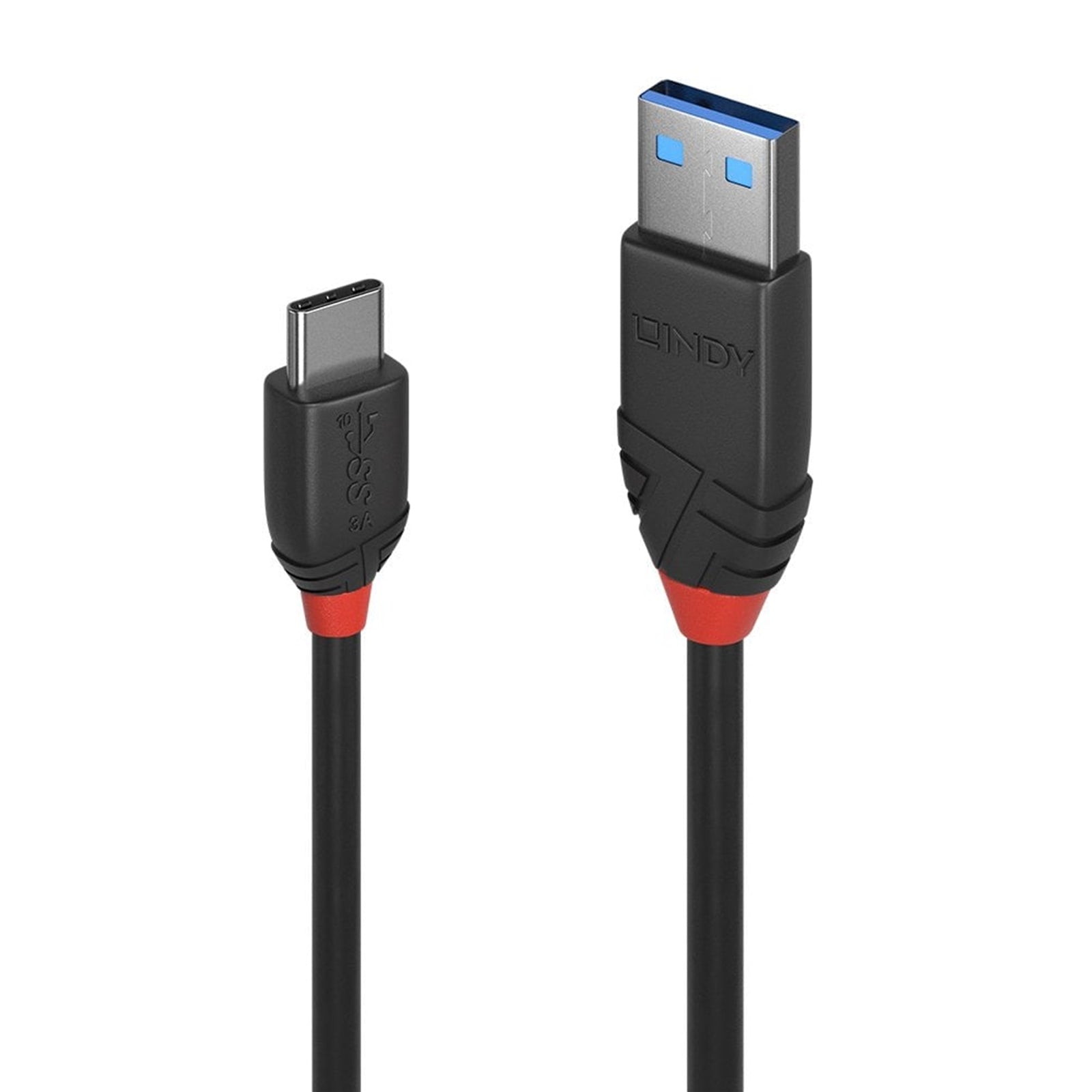 Lindy USB 3.2 Cable 0.5m - USB-A to USB-C 10Gbps Black Lindy USB 3.2 Cable 0.5m - USB-A to USB-C 10Gbps Black